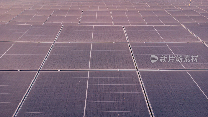 光伏发电大片的光伏板新能源太阳能产业