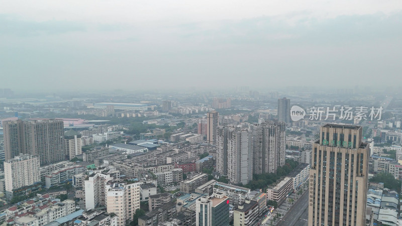 四川德阳大景德阳城市风光航拍摄影图