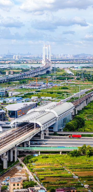 中国广东省广州市南沙区庆盛站