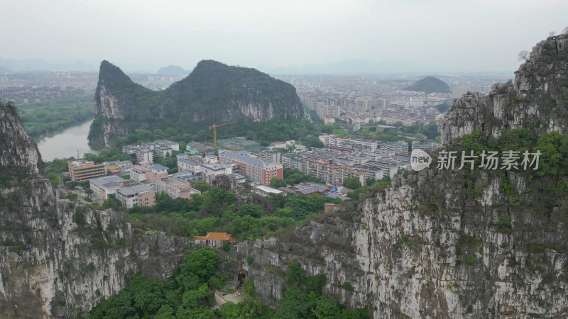 桂林南溪山4A景区航拍