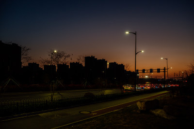 良渚未来之光城的夜景
