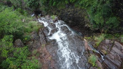 广东东莞：枯水期的“东莞第一瀑”