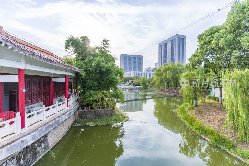 武汉江夏区谭鑫培公园风景