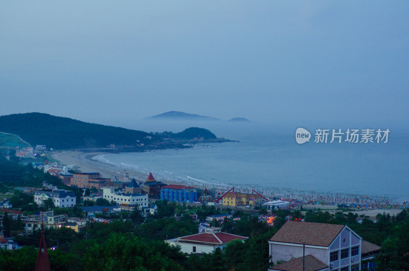 青岛崂山仰口景区夜景