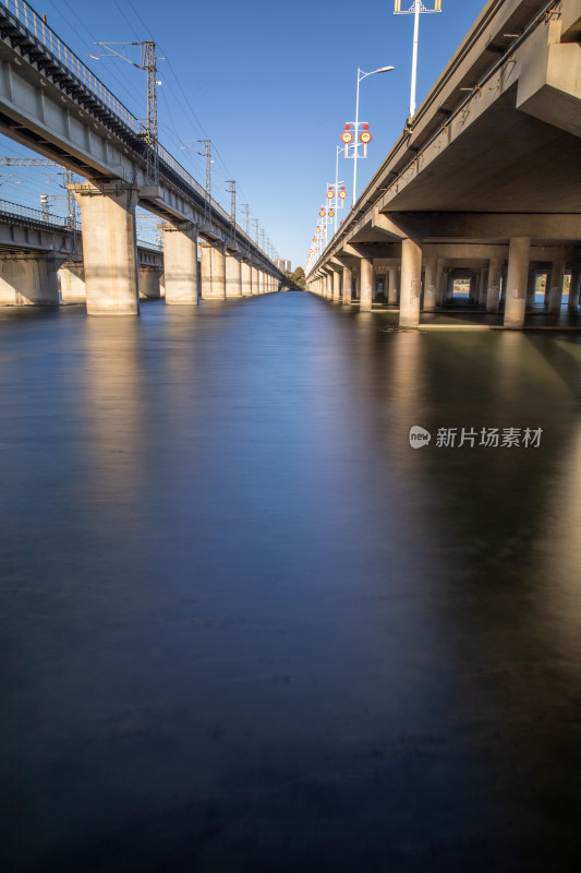 滹沱河风光公路铁路桥