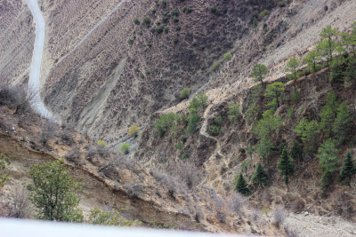 西藏昌都地区G318川藏公路沿途山川风光