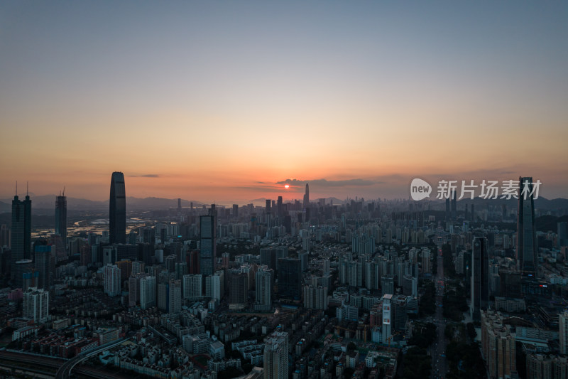 深圳罗湖区城市风光-城脉中心