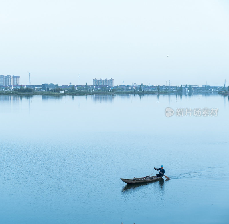 绍兴江南水乡东鉴湖风景