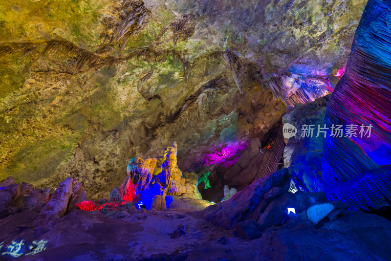 河南洛阳栾川县鸡冠洞景区喀斯特地貌溶洞