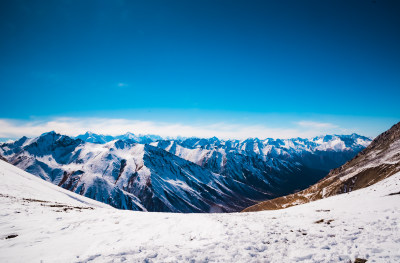 新疆天山山脉雪山山峰山脉