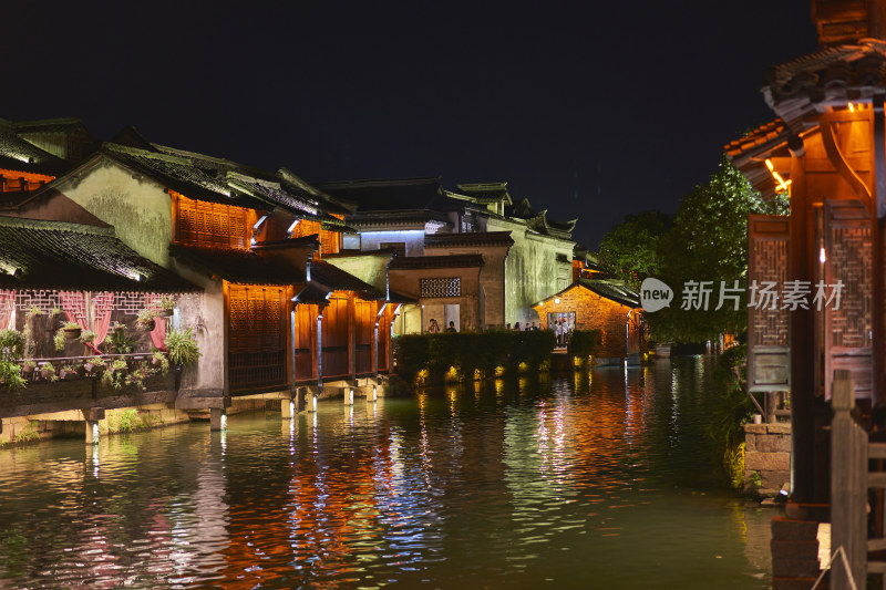 浙江嘉兴乌镇夜景