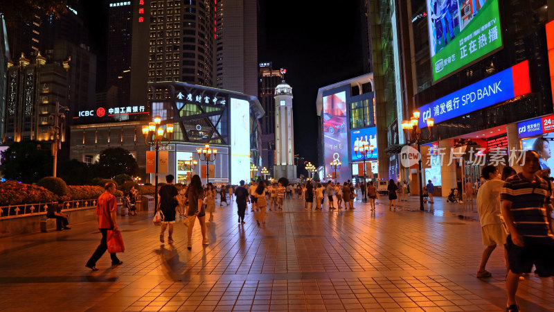 重庆解放碑夜景