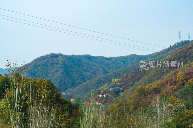 河南洛阳白云山，秋天风景