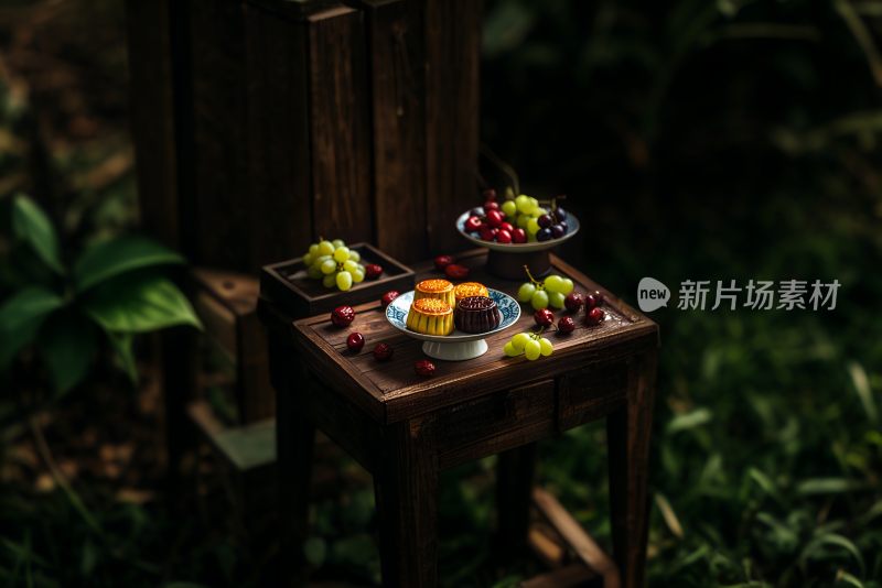 中秋节月饼创意摄影