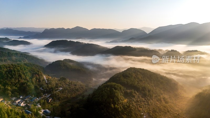 重庆酉阳：霜降后的山坡“红似火”