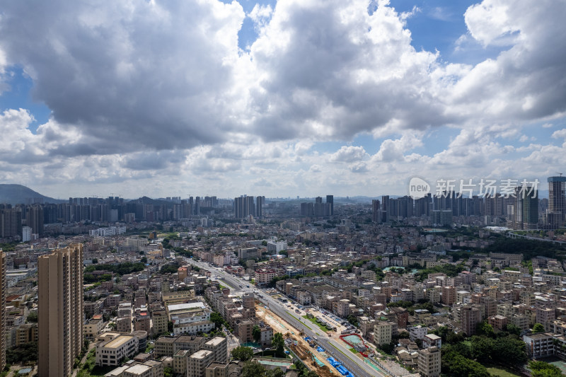 深圳市坪山街道城市航拍