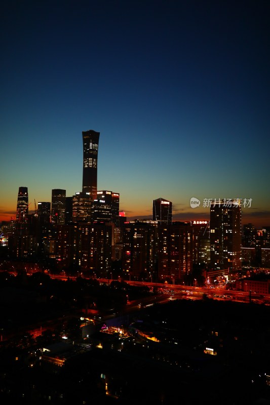 北京国贸CBD夜景大望路夜景