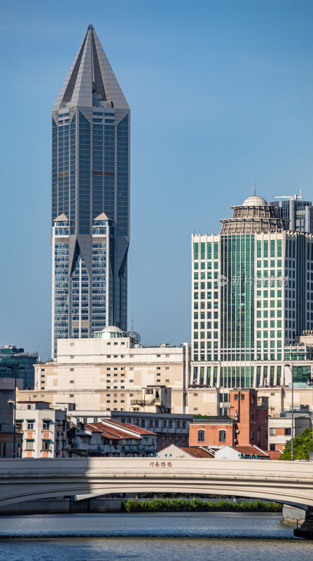 上海苏州河河南路桥建筑景观