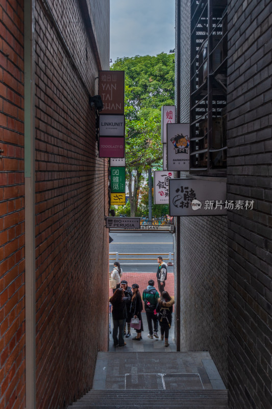 福州烟台山新年气氛街景