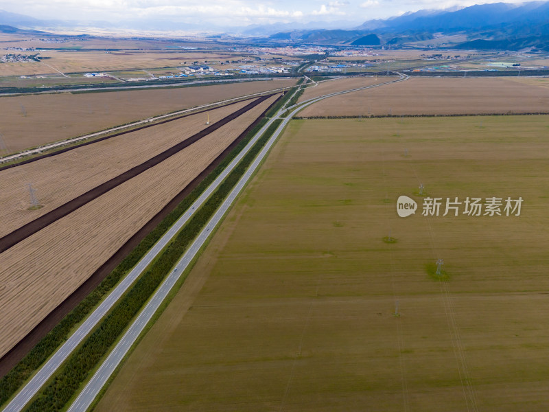 平原农业种植航拍图