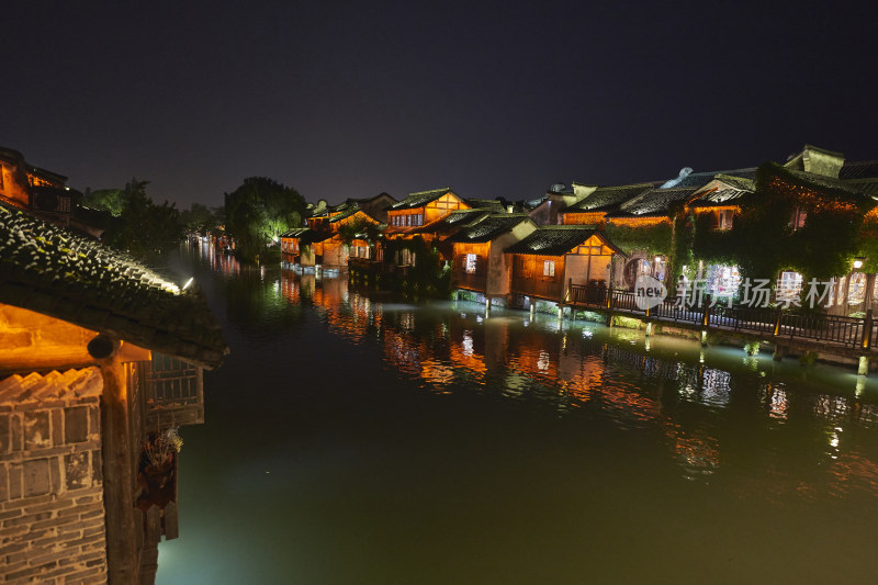 浙江嘉兴乌镇夜景