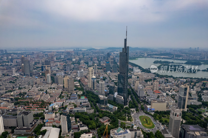 江苏南京城市风光航拍图