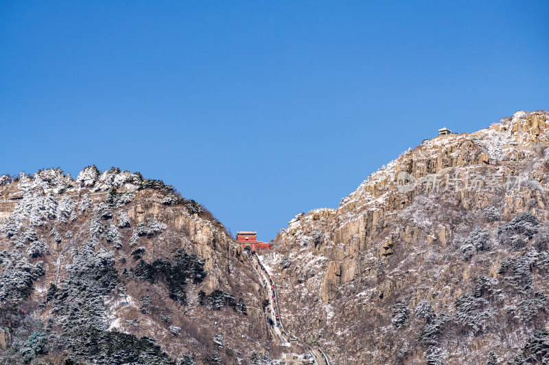 山东泰山红门宫泰山景区景点景观