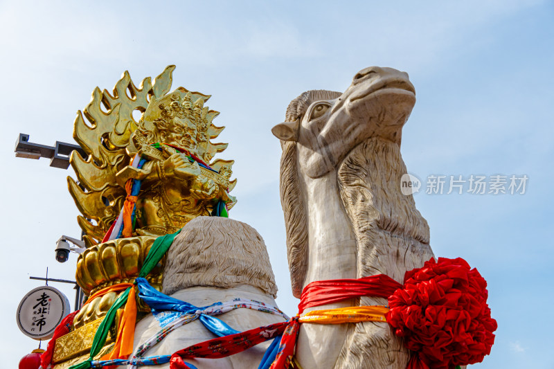 沈阳老北市皇寺庙会4A旅游景点佛像