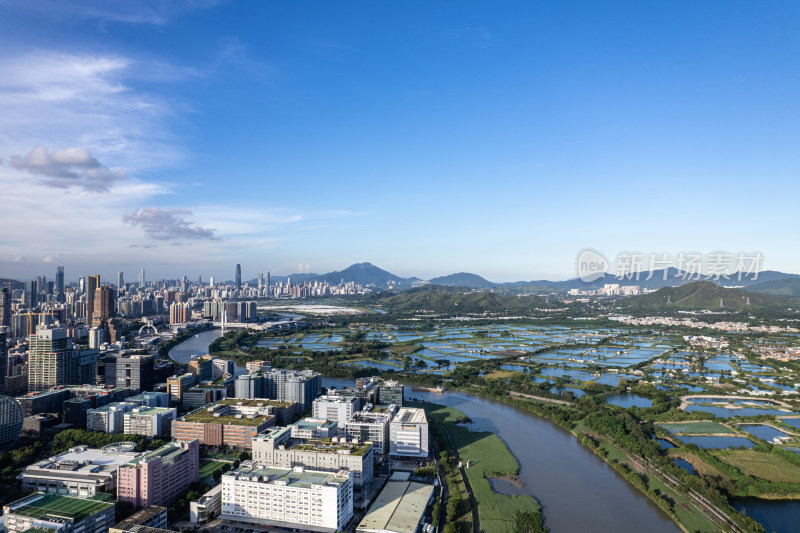 深圳河两岸风光