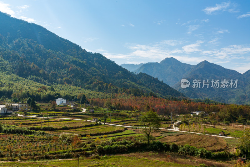 山间田园风光景色