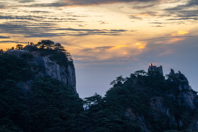 安徽黄山风景区自然风光