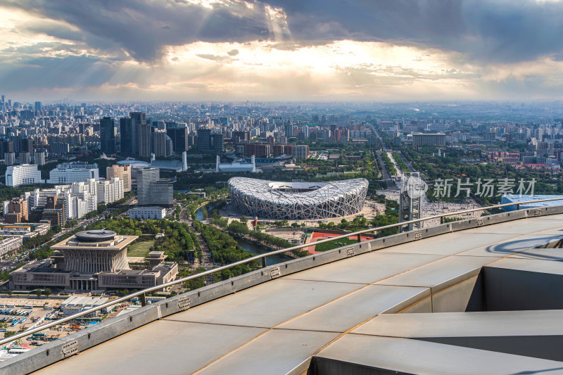 奥林匹克塔观景台北京国家体育场鸟巢