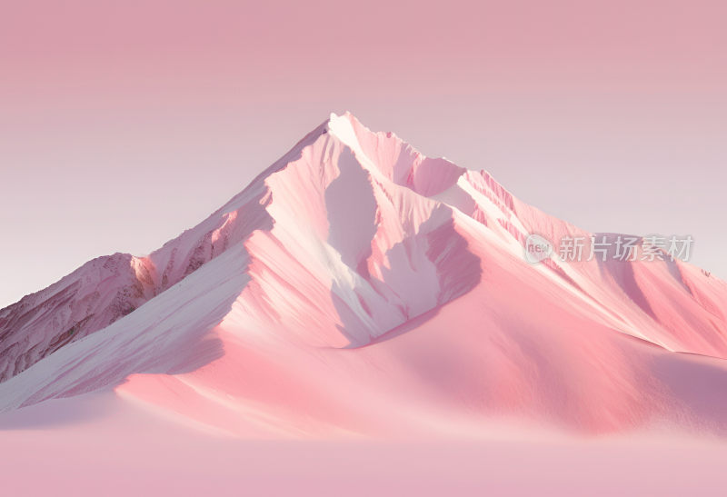 粉色梦幻雪山