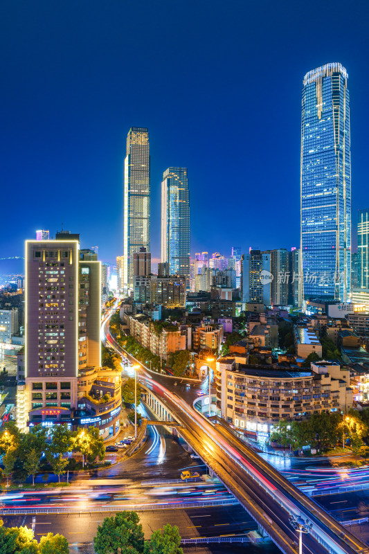 长沙城市风光夜景