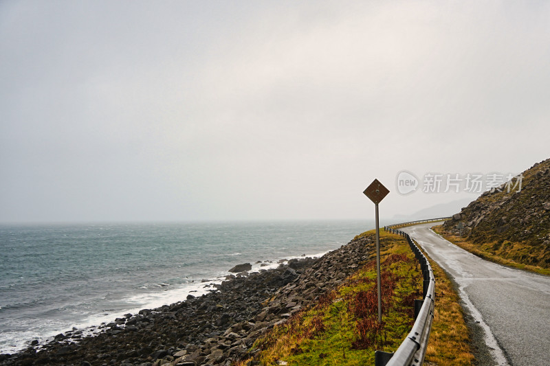 苏格兰天空岛沿海公路风景