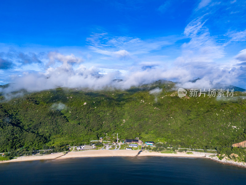 大海岛屿南澳岛云海航拍图