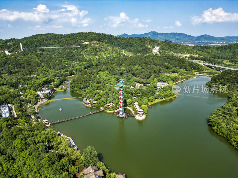 祖国大好河山青山绿水自然风光航拍图