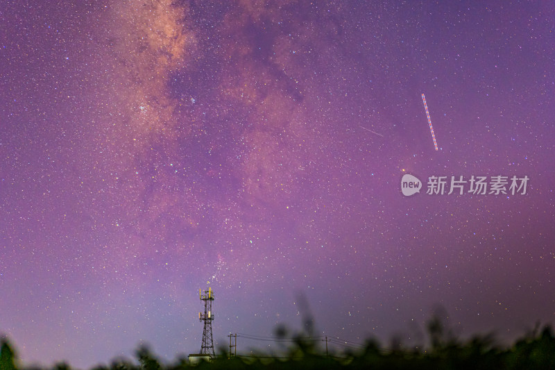 夜景星空璀璨银河