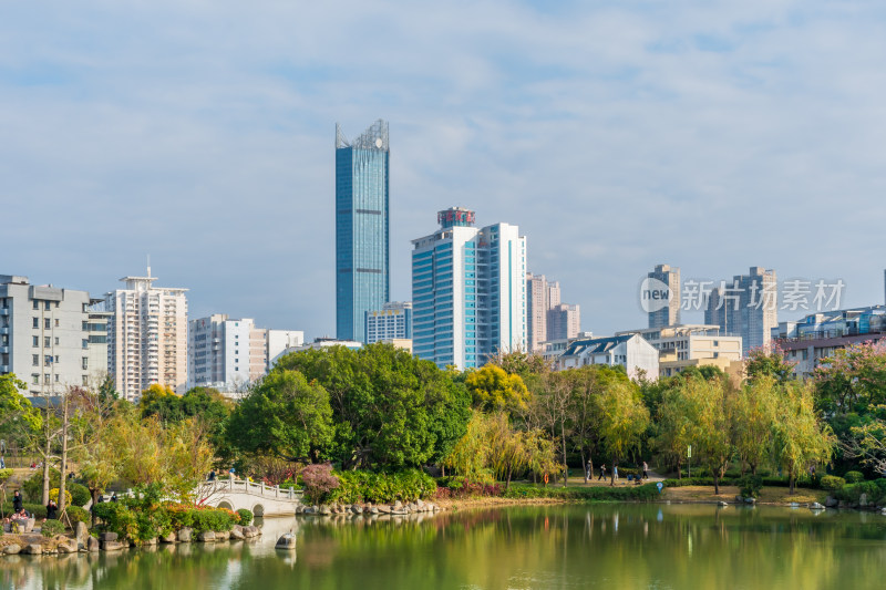 福州黎明湖公园景色