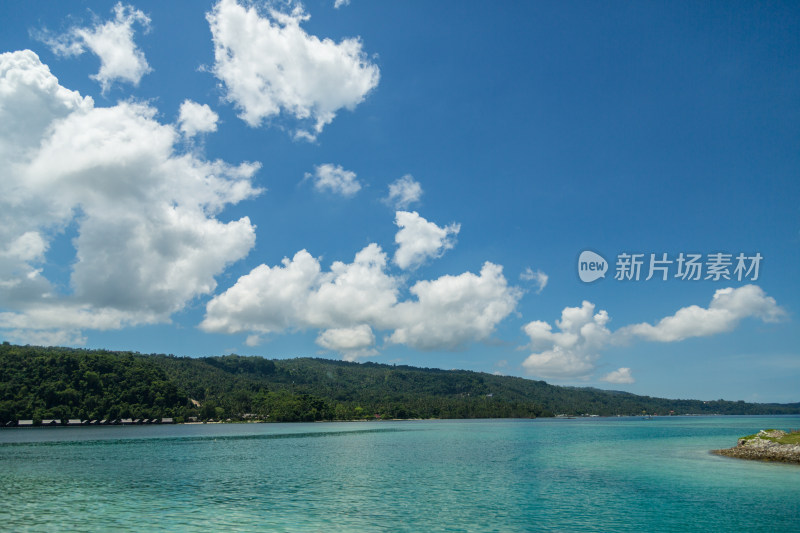 碧海蓝天的美景