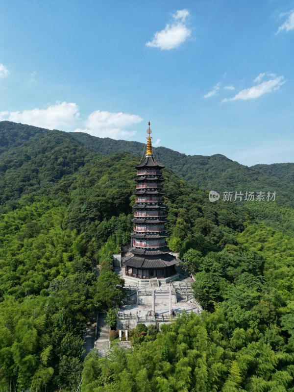 天童禅寺 天童寺塔 千佛塔-竖拍