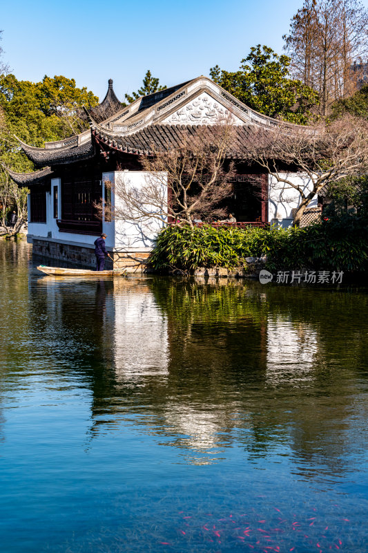 上海嘉定南翔古猗园春色景观