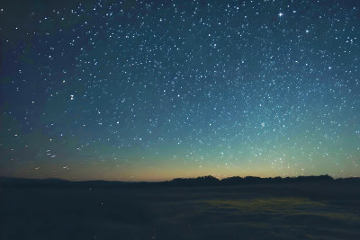 天空背景星空蓝色壁纸