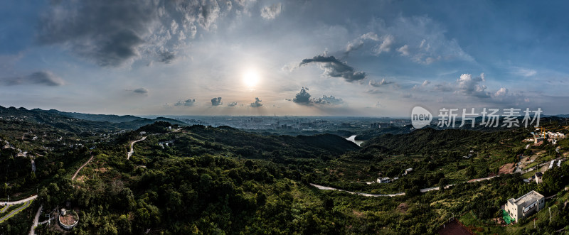龙泉山180°全景图