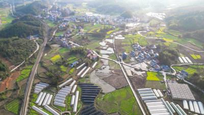 美丽乡村田园乡村振兴农业种植航拍