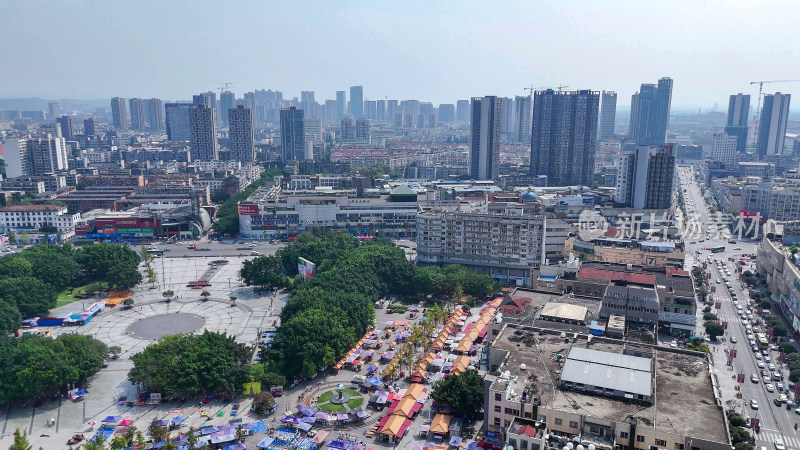 四川德阳建设德阳大景航拍