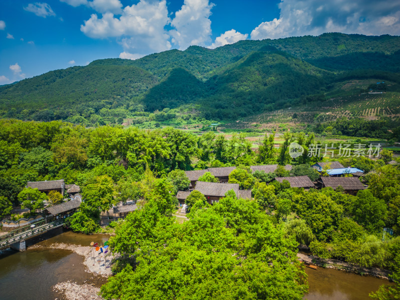 桂林4A景区东漓古村航拍