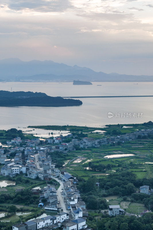 江西九江庐山鄱阳湖田园风光乡村风景航拍