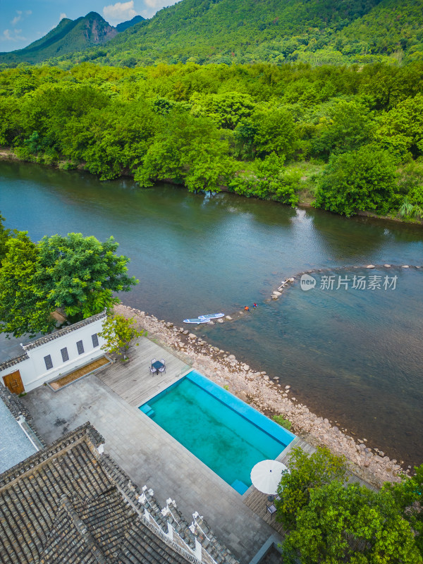 桂林自然风光4A景区东漓古村