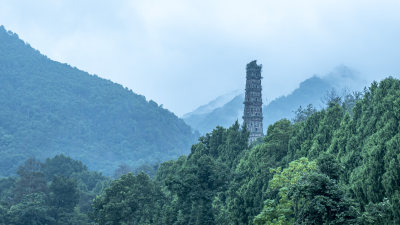 天台山千年古刹国清寺风景